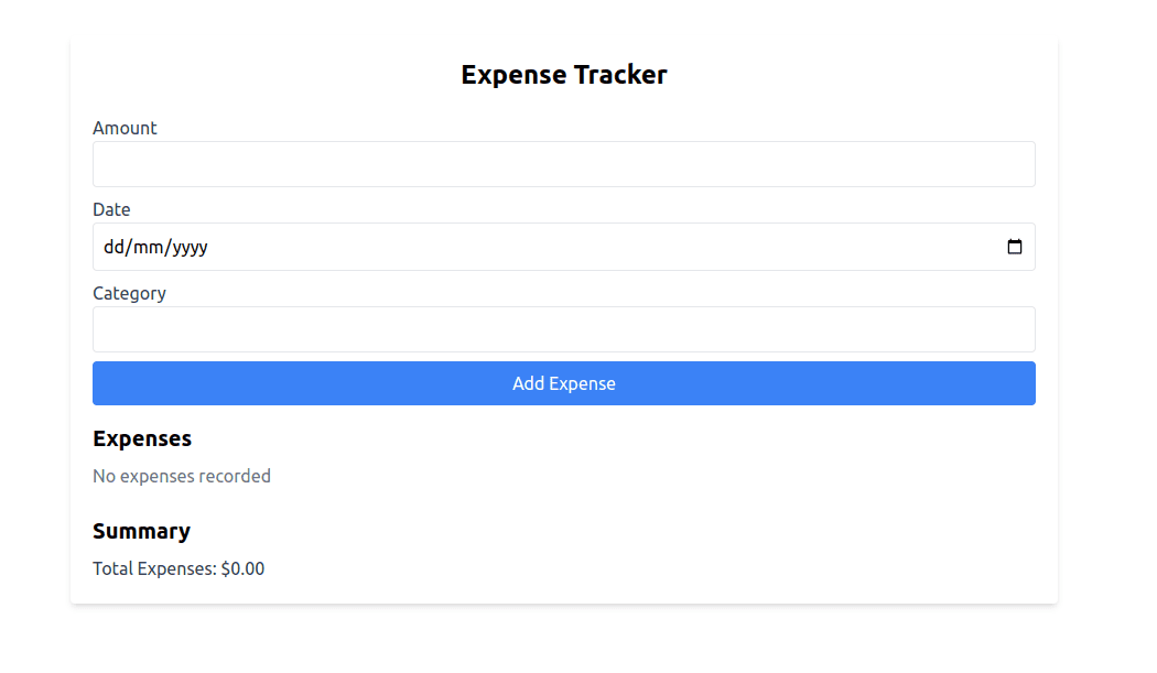 Expense Tracker App