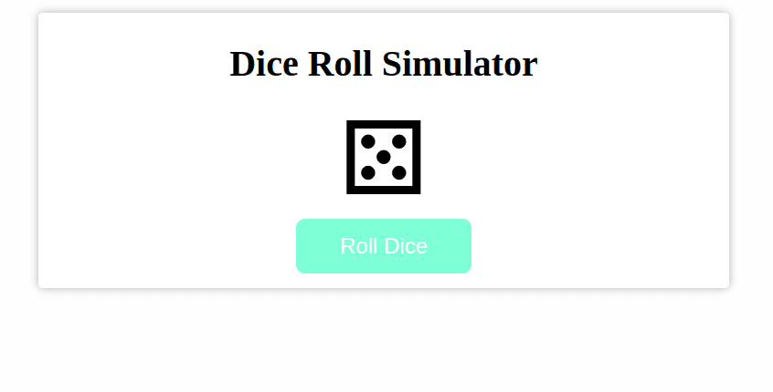 Dice Roll Simulator