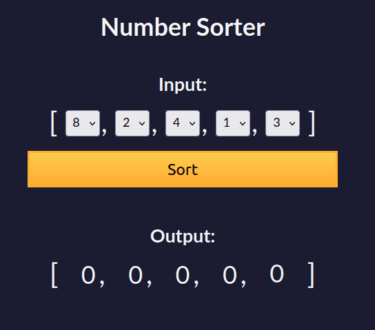 Number Sorter
