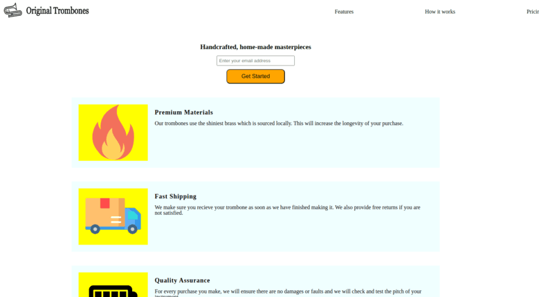 Product Landing Page