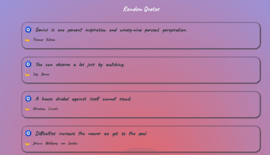 Quotes Infinite Scroll