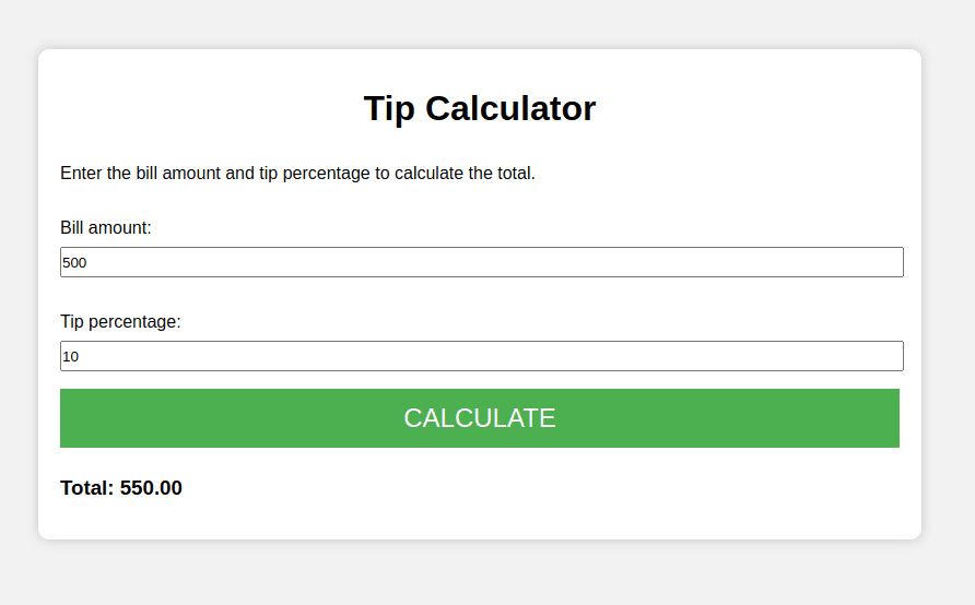 Tip Calculator